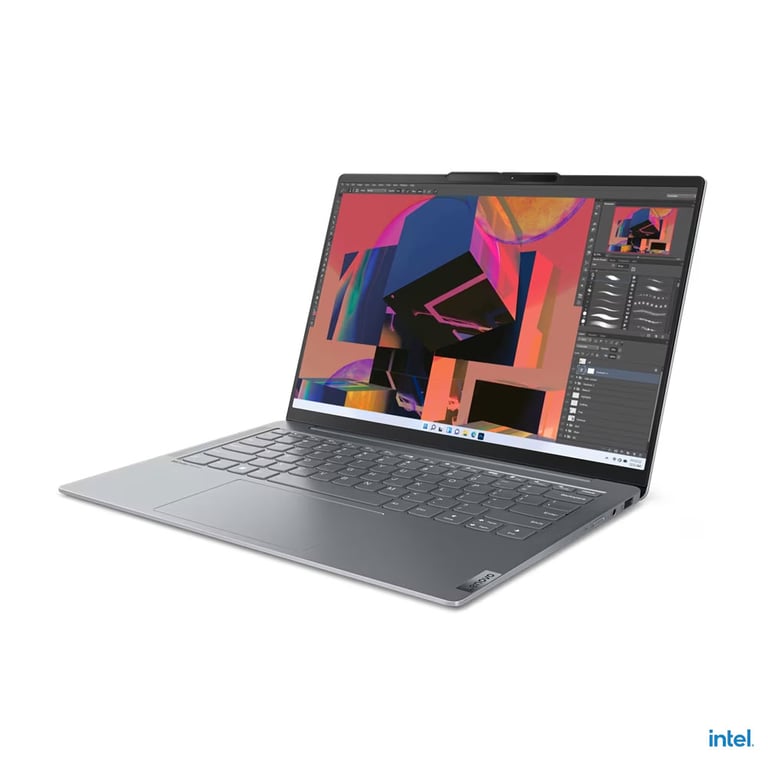 Laptop Lenovo Yoga Slim 6 14IRH8 OLED 83E00008VN (Intel Core i7-13700H/ 512GB/ 16 GB/ Intel Iris Xe/ 14 inch WUXGA/ Win 11/ Office/ Xám)