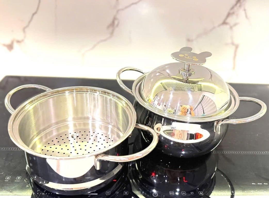 BỘ NỒI FIVESTAR BABY 3 MÓN – 3 LỚP ĐÚC LIỀN NGUYÊN KHỐI INOX 304