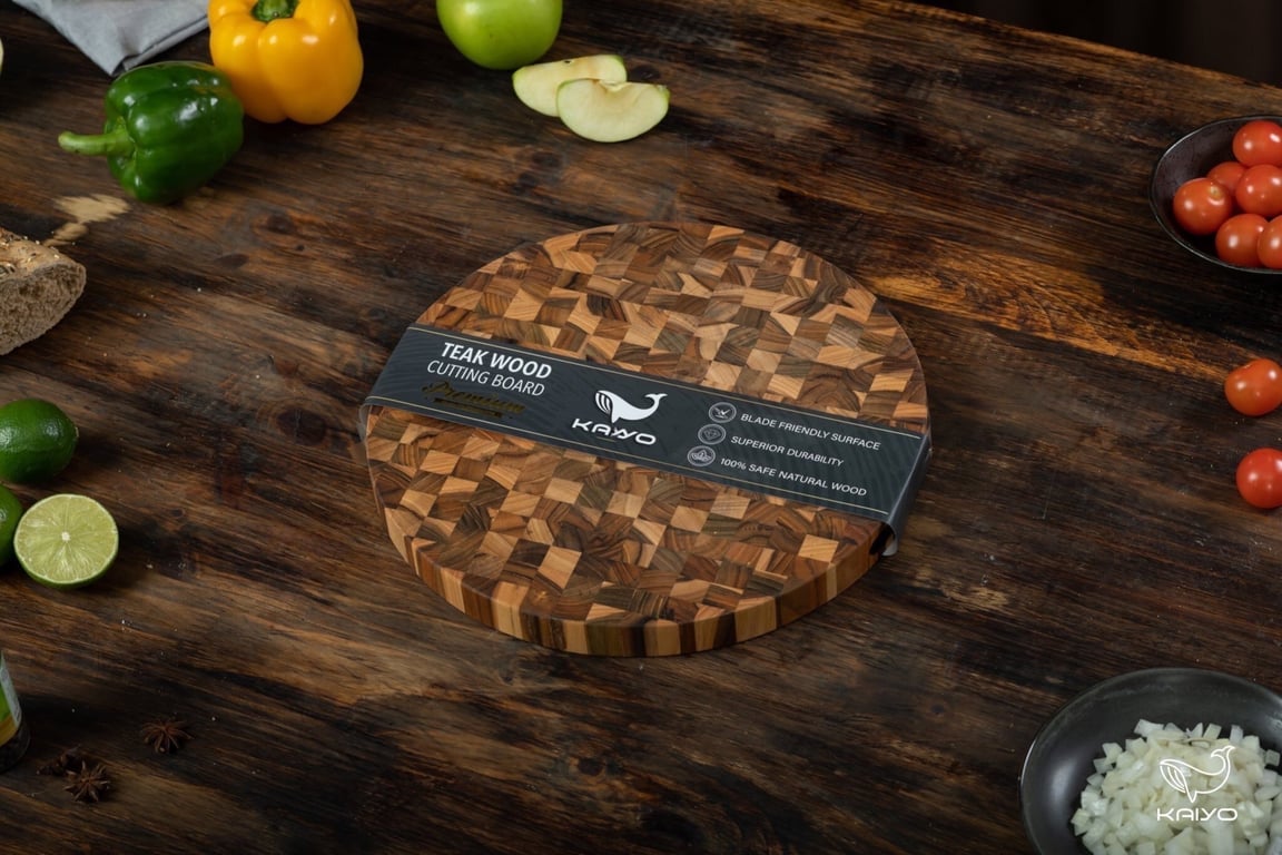 THỚT GỖ ĐẦU CÂY TEAK KAIYO