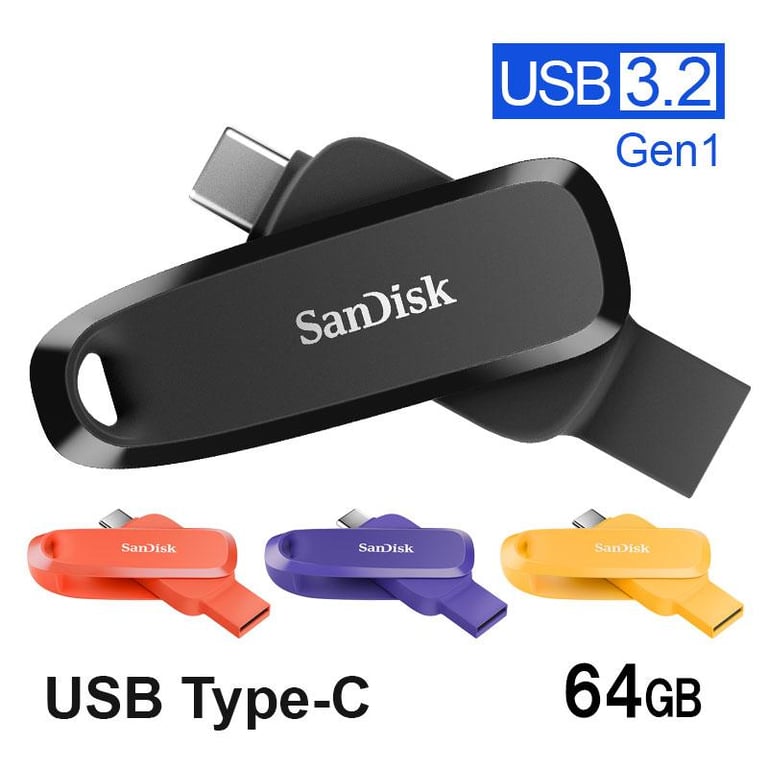 USB 3.2 SanDisk Phone Drive 64GB, Type-A&C (SDDDC6-064G-G46PO)