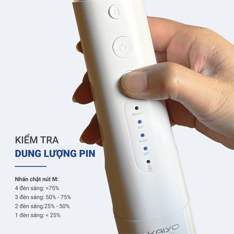 Máy tăm nước Extra Water Tank 4 chế độ KAIYO