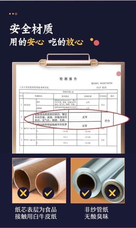 GIẤY BẠC NƯỚNG THỊT CUỘN 20 MÉT - DÀY 15 MICRON