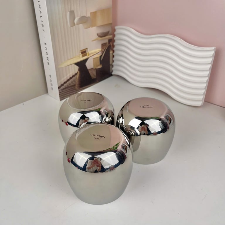 Cốc hình quả trứng 7cm 350ml inox 18/10 - OYT212