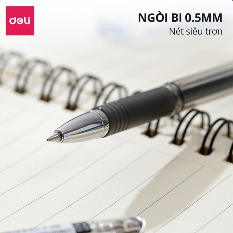 BÚT GEL DELI NGÒI 0.5MM tăng X3 MỰC ❤️