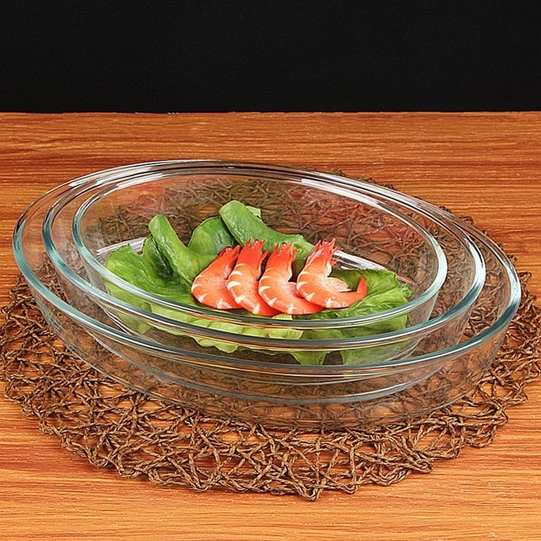 Set 3 khay thuỷ tinh Diamonds kèm hộp đựng 3 kích