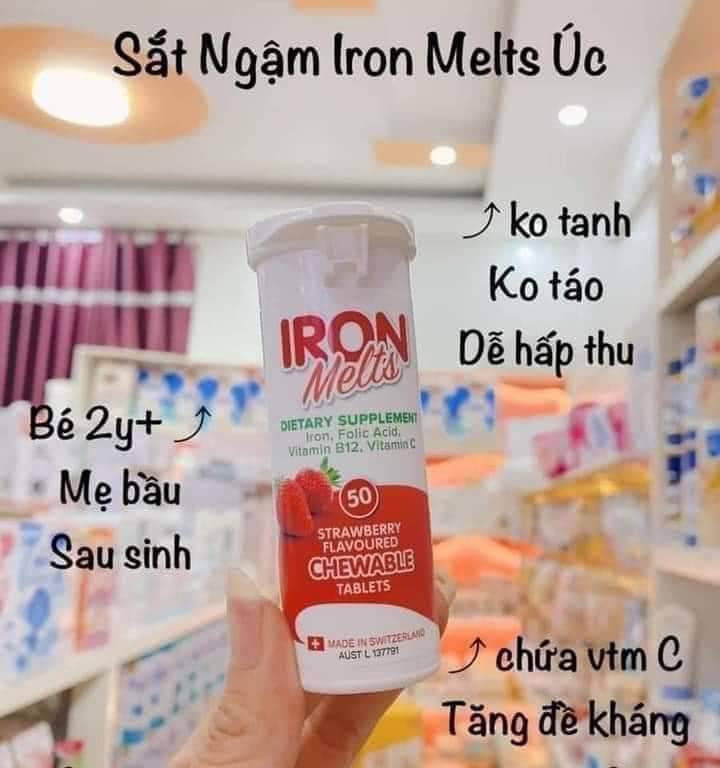 Sắt ngậm Iron Melts 50 viên