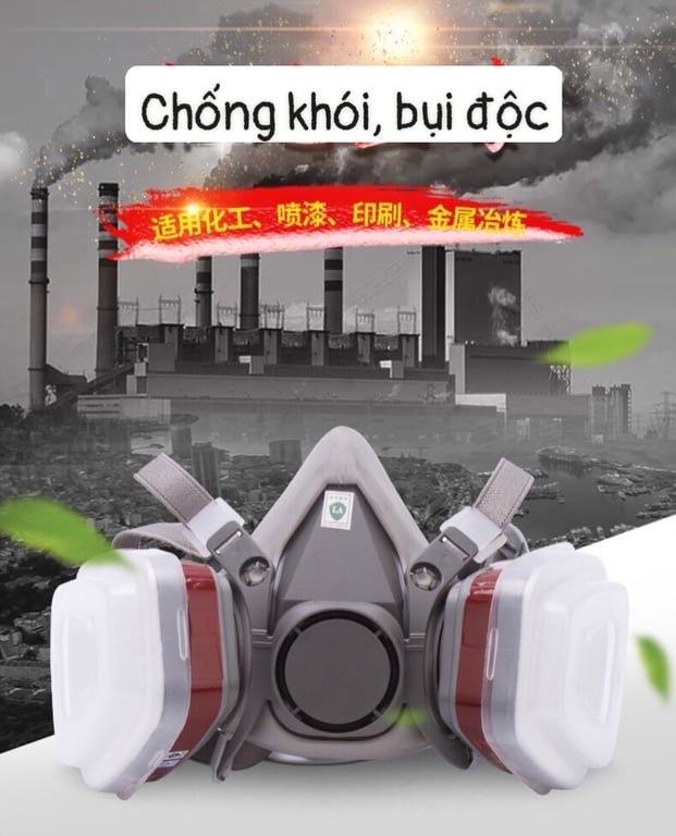 BỘ MẶT NẠ PHÒNG ĐỘC, CHỐNG KHÓI KÈM KÍNH 6200