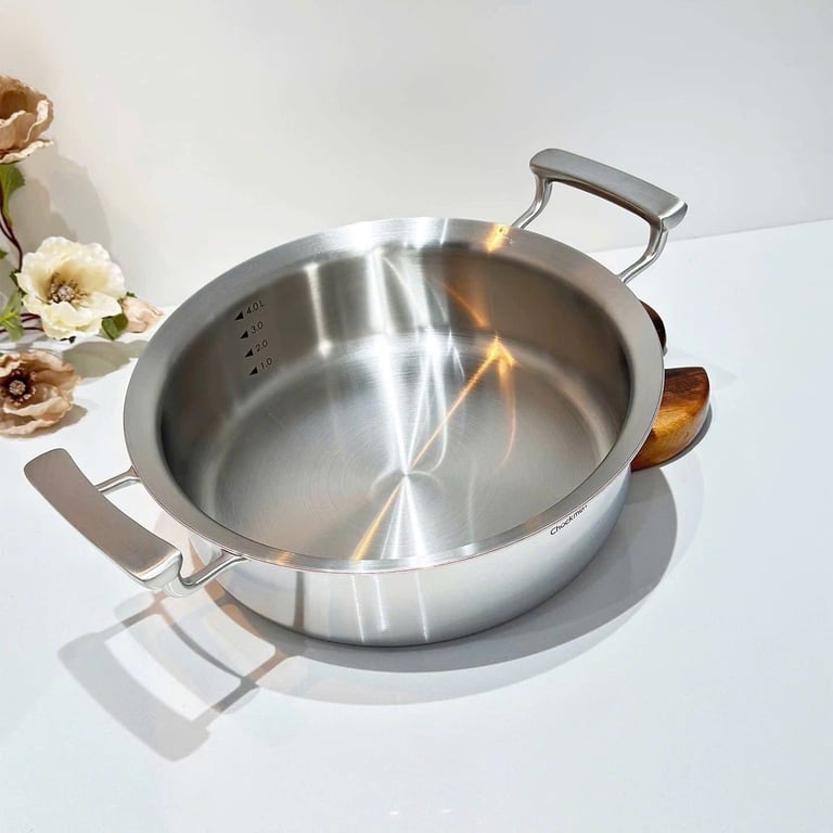 NỒI 5 LỚP KẸP ĐỒNG DÁNG THẤP CHOCKMEN 28CM - C392