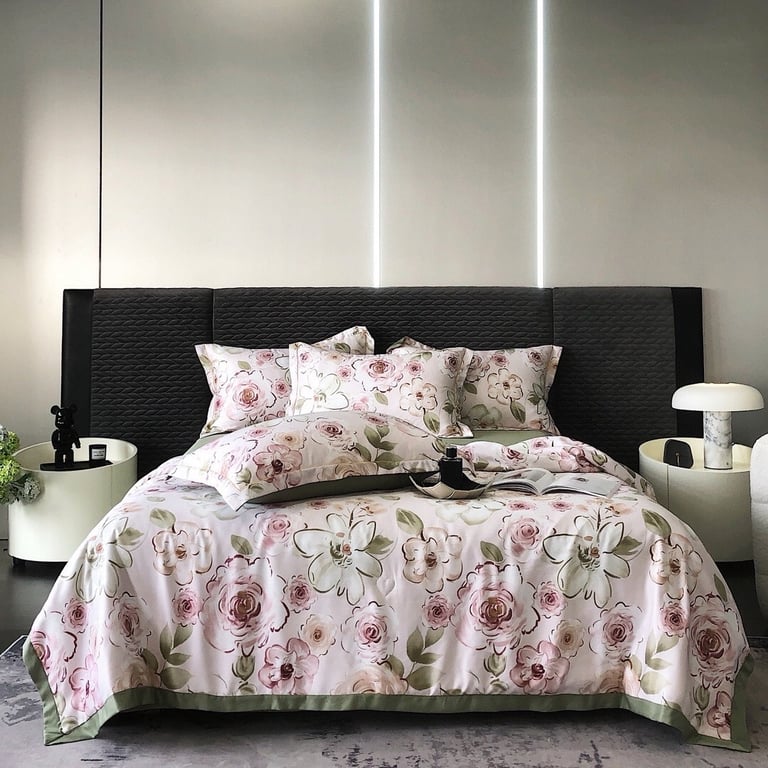 SET CHĂN GA GỐI LỤA THÁI 4 MÓN 𝐓𝐄𝐍𝐂𝐄𝐋  (1)