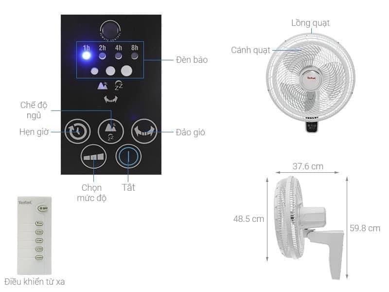 🪴🪴 Quạt Treo Tefal - VH657690