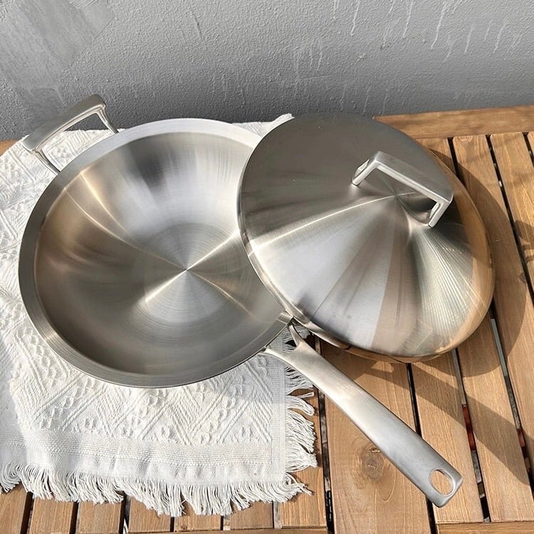 Chảo sâu lòng nắp inox Chockmen 32cm - CKM229