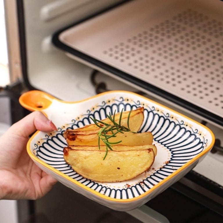 Set 4 đĩa hoạ tiết retro sang chảnh