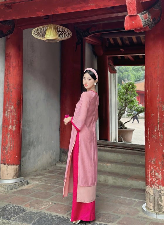 AD 4 tà cổ tròn - hồng