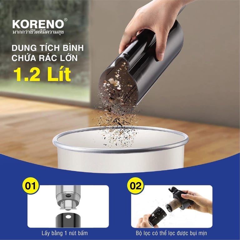 máy hút bụi koreno 𝐌𝐨𝐝𝐞𝐥 𝐊𝐍-𝟒𝟓