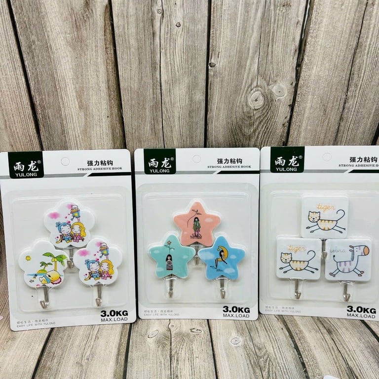 Set 6 móc dán tường