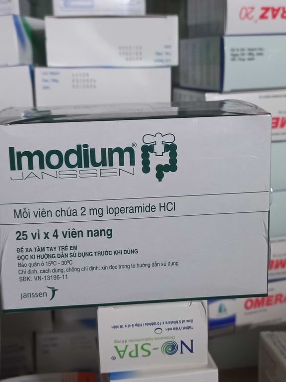 Loperamid 2mg hộp 25×4 viên imodium