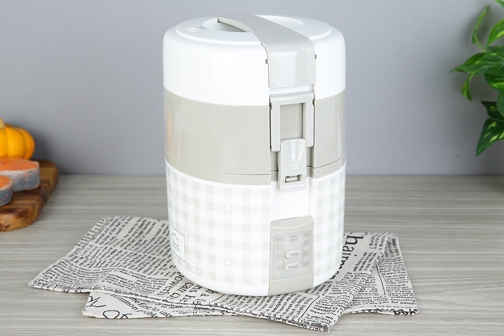 HỘP CƠM CẮM ĐIỆN HẸN GIỜ CAO CẤP 3 TẦNG - CHÍNH HÃNG LOCK&LOCK EJR 216