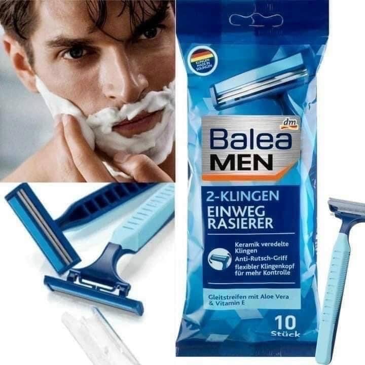 Set 10 dao cạo râu 3 lưỡi Balea Men