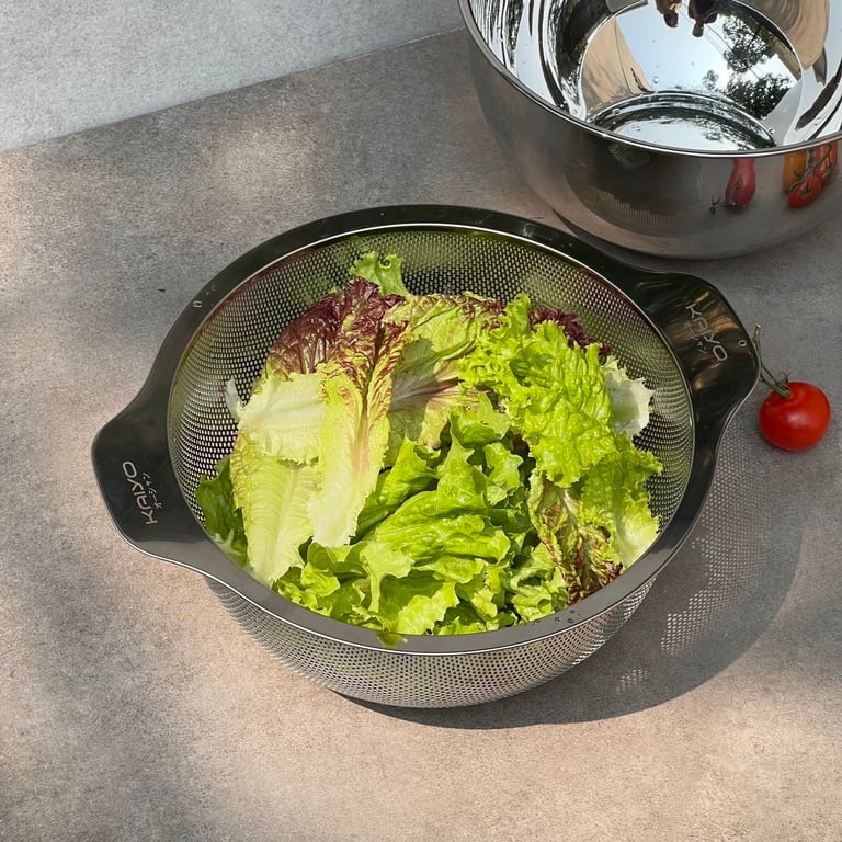 Bộ tô kèm rổ inox cao cấp Kaiyo Nhật