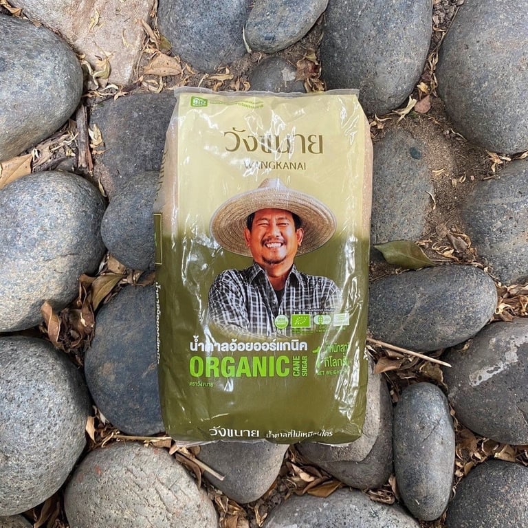 đường mía thô Thái Lan hữu cơ của Wangkanai