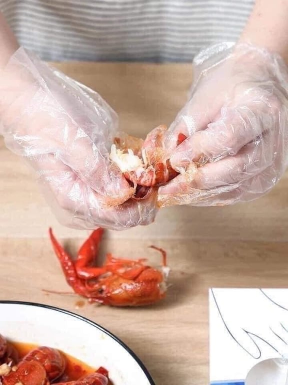 Set 500 Găng tay nylon Lock&Lock LWP800 - Made In Korea