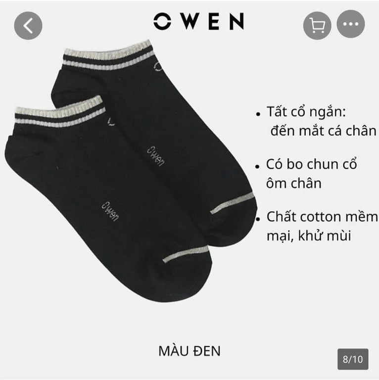 Set 10 đôi tất owen