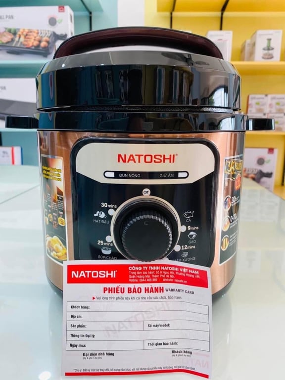 Nồi áp suất điện đa năng 6L chính hãng Natoshi NS-07