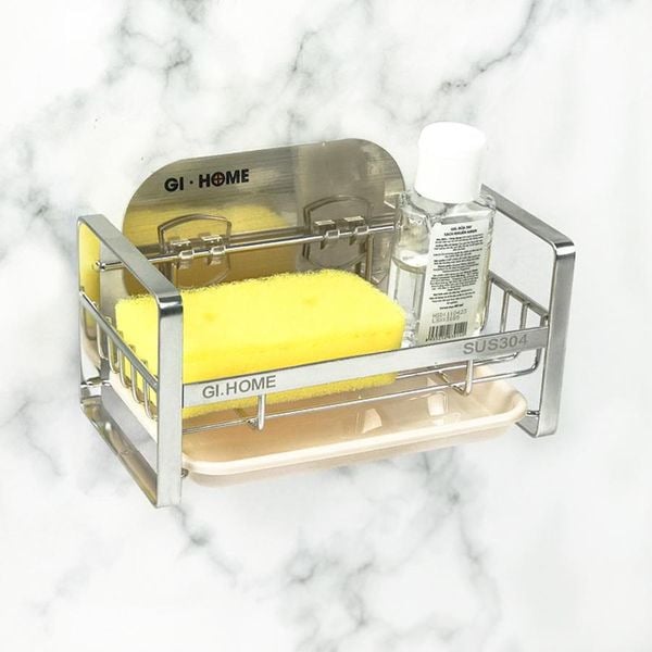 KỆ ĐỰNG ĐỒ RỬA CHÉN DÁN TƯỜNG GI-HOME KT24