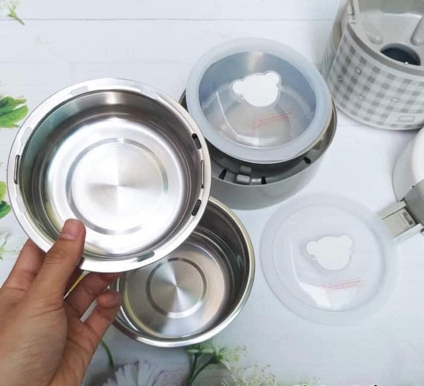 HỘP CƠM CẮM ĐIỆN HẸN GIỜ CAO CẤP 3 TẦNG - CHÍNH HÃNG LOCK&LOCK EJR 216