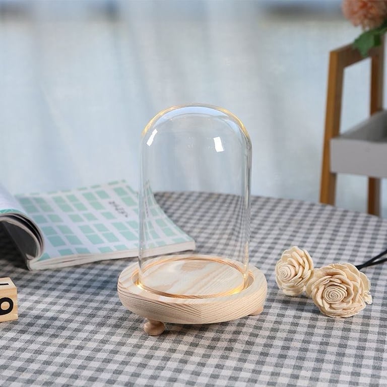 Khung kính tròn có đèn led size 12*22cm