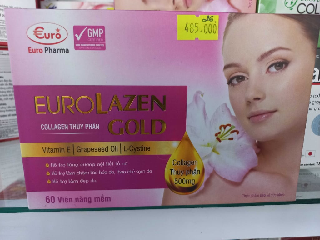 EUROLAZEN collagen thủy phân GOLD hộp 60 viên