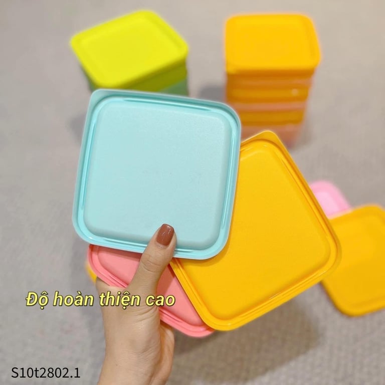 Set 10 hộp Tupper ware ngăn mát cao cấp