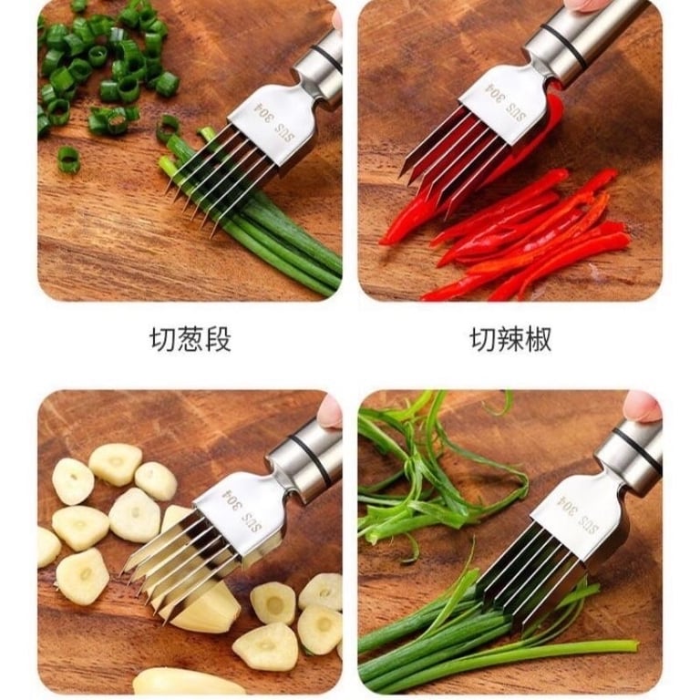 Dụng cụ chẻ hành inox