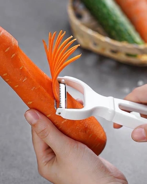 Dao nạo củ quả lưỡi xoay Nhật Bản và dao nạo sợi