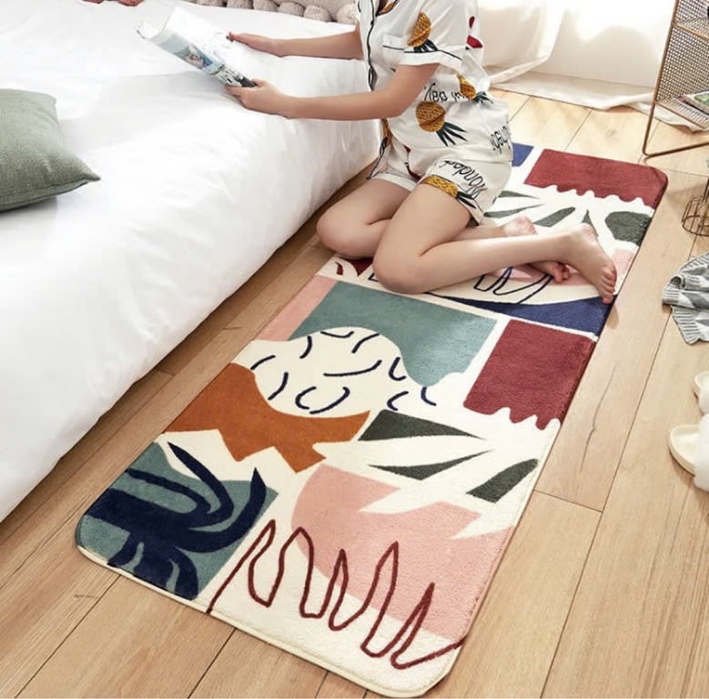 #NC55 - Thảm cừu trần bông trải cạnh giường