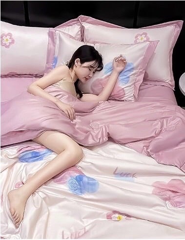 SET CHĂN GA GỐI LỤA THÁI 4 MÓN 𝐓𝐄𝐍𝐂𝐄𝐋