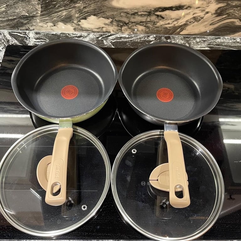 Chảo tefal sz 22-24 có vung kính