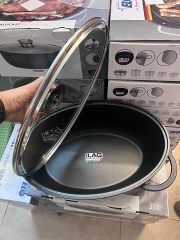 NỒI NHÔM ĐÚC ELO OVAL ALUCAST DÒNG CAO CẤP SIZE ĐẠI 7L (38x25cm)