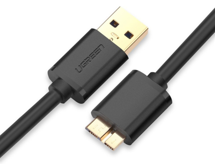 Ugreen 10840 0.5M màu Đen Cáp USB 3.0 sang MICRO USB 3.0 Cho Ổ Cứng US130 20010840