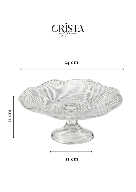 ĐĨA CHÂN BỒNG VÂN LƯỚI  CRISTA HOME 24CM CAO CẤP