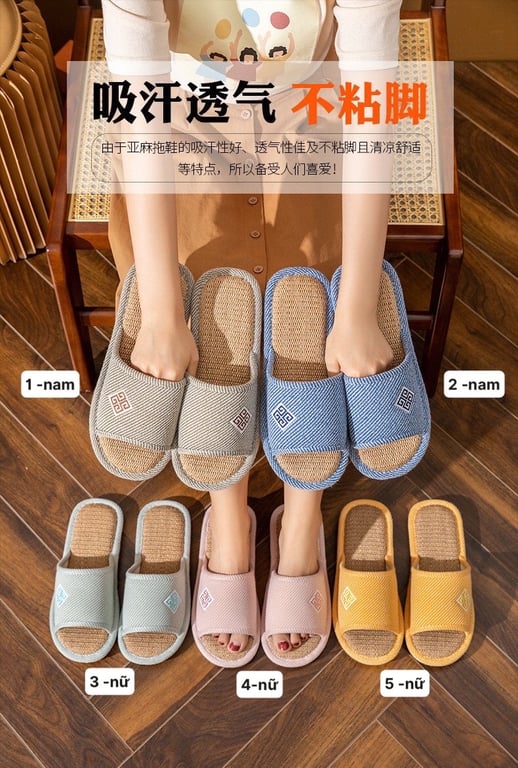 Dép đi trong nhà nam nữ
