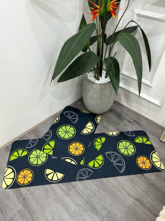 Combo 2 THẢM BẾP silicon cao cấp siêu thấm hút - chống trơn trượt MC22