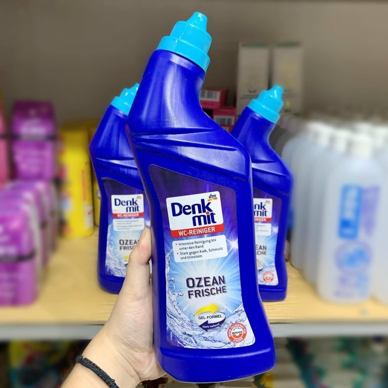 Dung dịch tẩy rửa bồn cầu, nhà vệ sinh Denkmit WC-Reiniger Ozean-Frische 1L