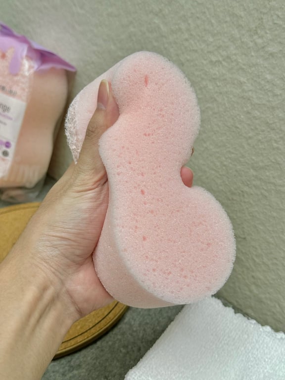 XỐP TẮM TẠO BỌT 2 LỚP CAO CẤP