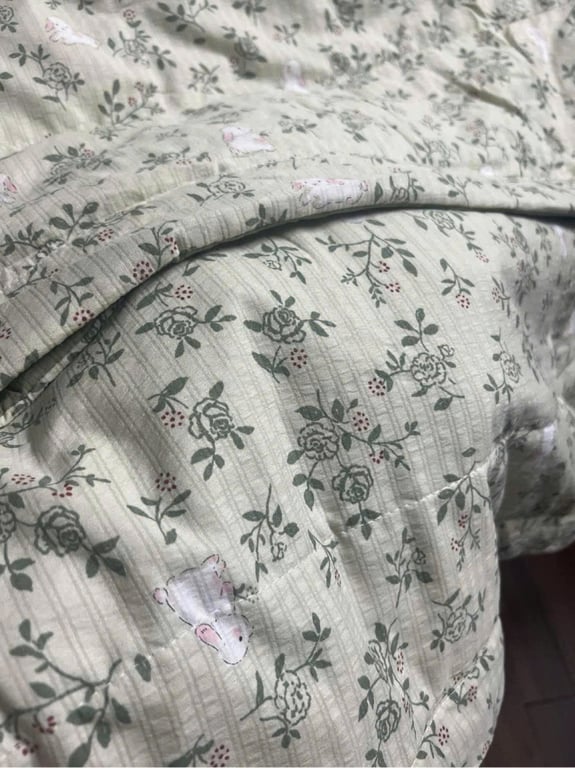 Bộ chăn ga trần full 5 món hoa nhí