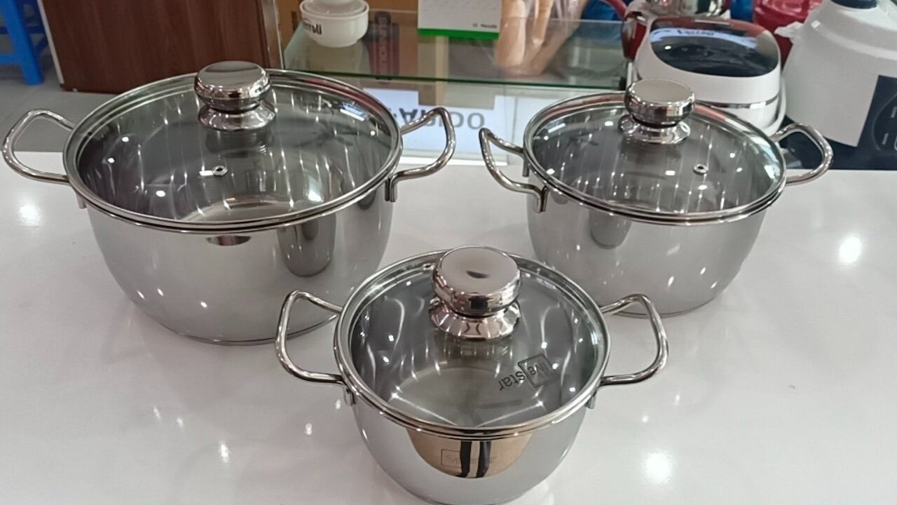 Bộ 3 nồi five star size 16-20-24cm