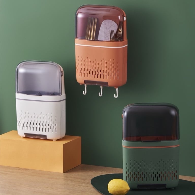 Ống Đựng Đũa Gắn Tường Chống Bụi