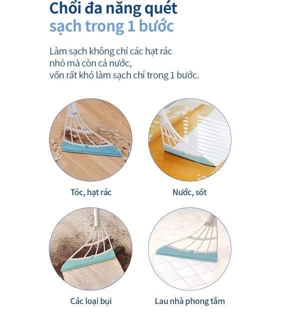 Chổi quét nhà, gạt nước đa năng  Sweepy ETM974 của Lock
