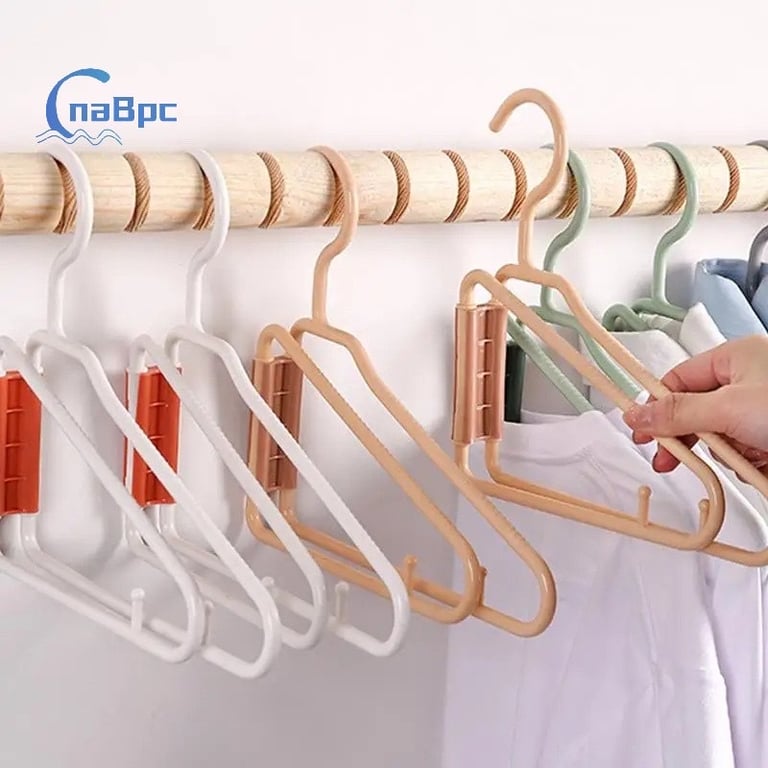 Set 10 móc áo gập gọn