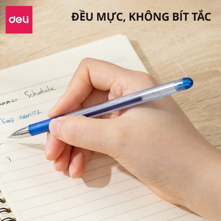 BÚT GEL DELI NGÒI 0.5MM tăng X3 MỰC ❤️
